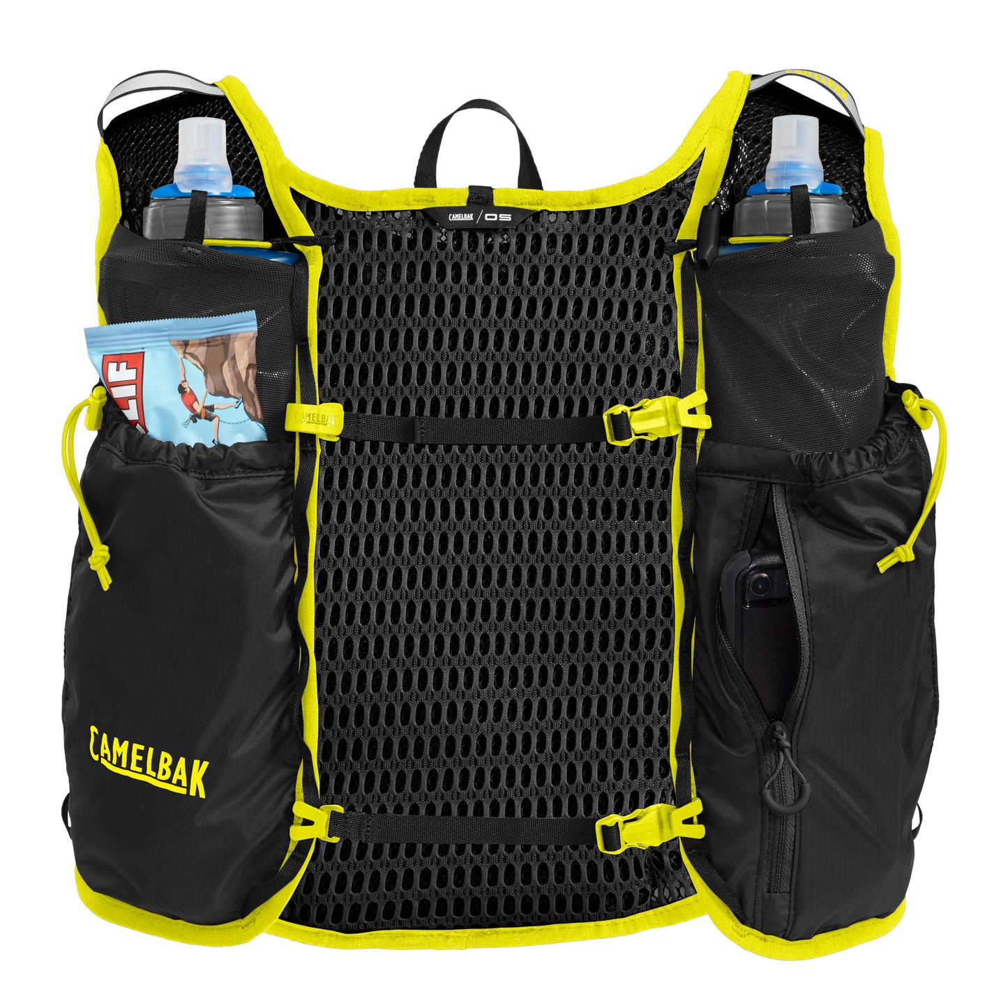 Men Trail Run Vest with Two 17oz Quick Stow Flasks