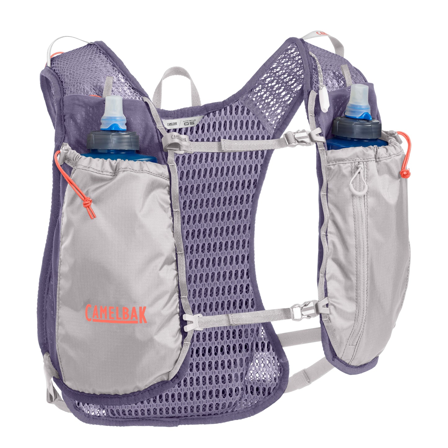 Women Trail Hydration Run Vest with Two 17oz Quick Stow Flasks