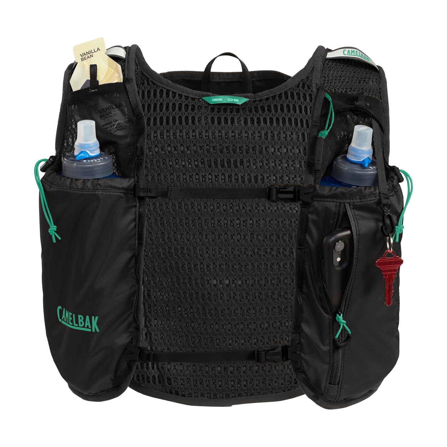 Men Circuit Hydration Running Vest with Crux 1.5L Reservoir ( Black)