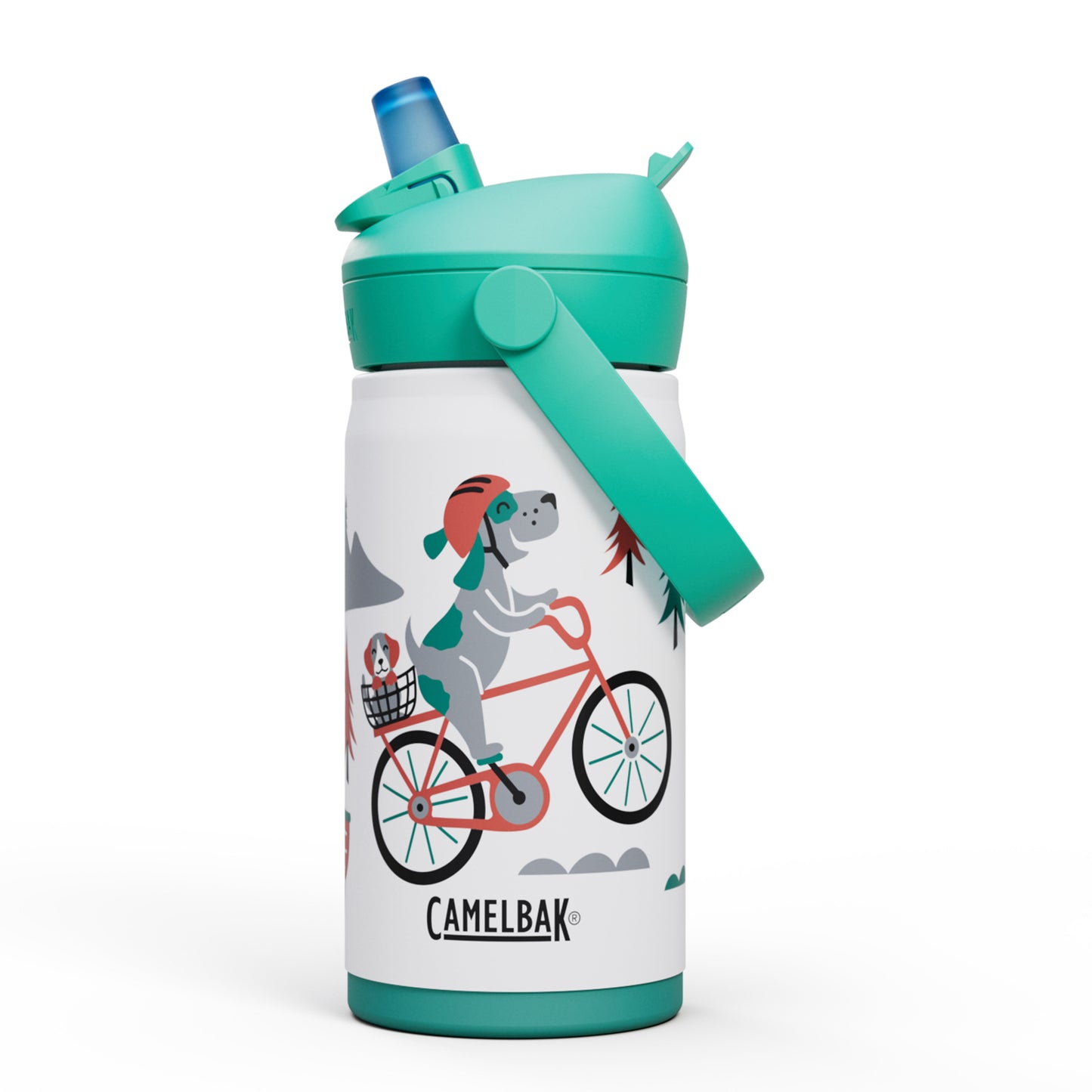 Thrive Flip Straw Kids Insulated Stainless Steel Bottle 350ml
