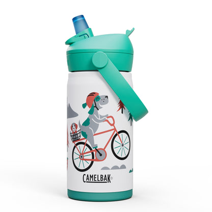 Thrive Flip Straw Kids Insulated Stainless Steel Bottle 350ml