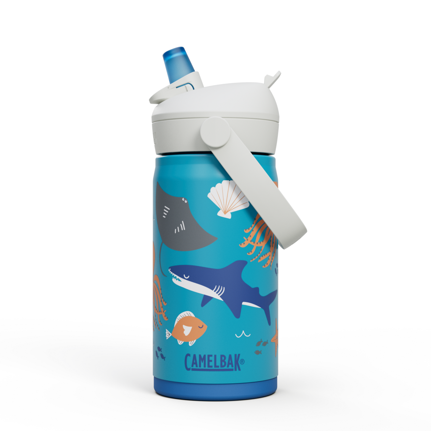 Thrive Flip Straw Kids Insulated Stainless Steel Bottle 350ml